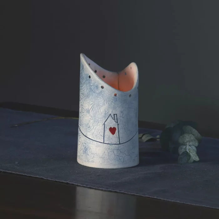 Home Comforts Candle Holder by Sarah Mc Kenna