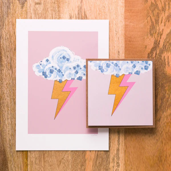 Little Paper Mill - Lightning Bolt Card