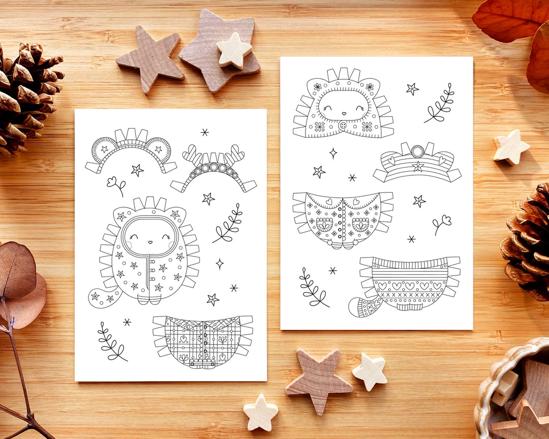 Nadine Loves Paper -Paper birds with hearts craft kit