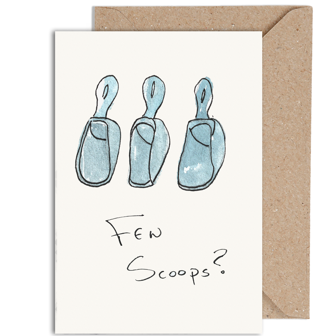 Few Scoops - Greeting Card by Weird Watercolours