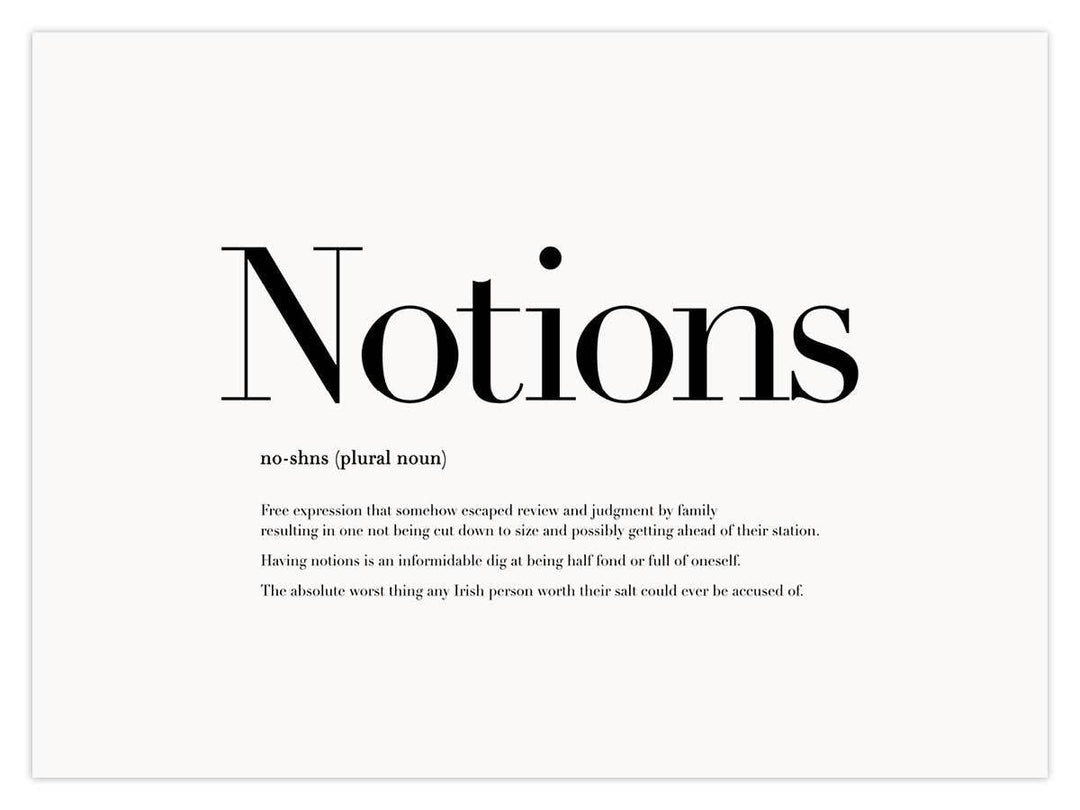 Notions Print by Dusty Boy Designs