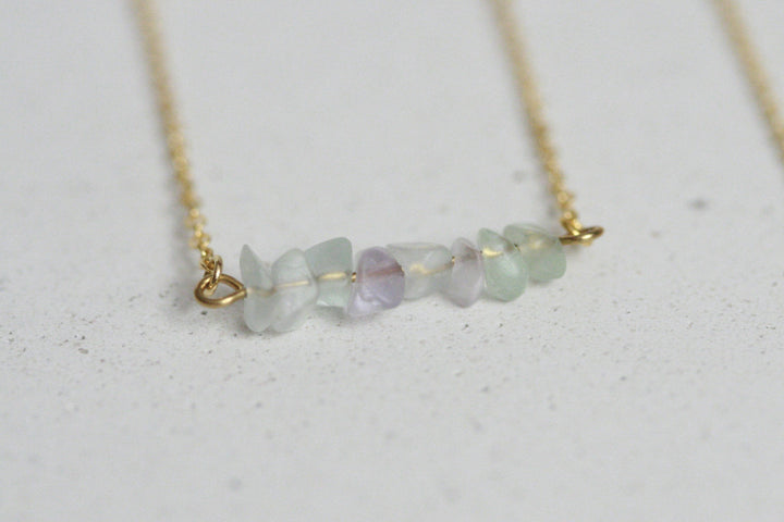 Delicate Fluorite Necklace | Crystal Jewellery by Kaiko