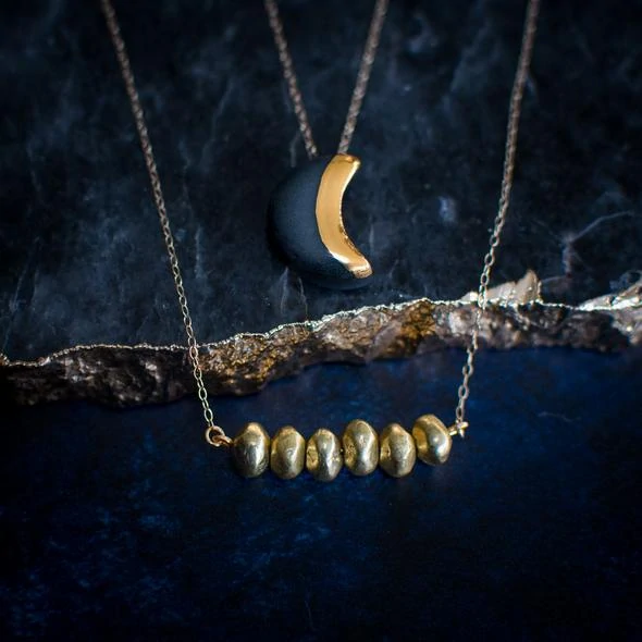 Crescent Moon Necklace by Danu