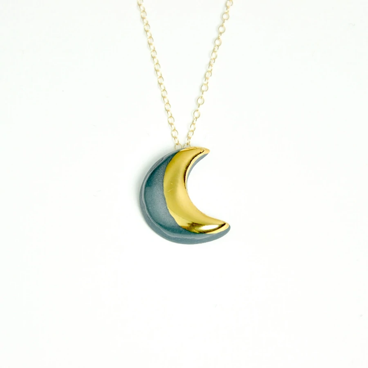 Crescent Moon Necklace by Danu