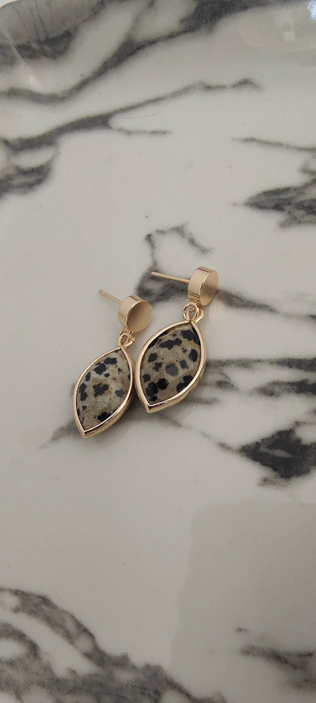 Leopard Gem Earrings by Kyna Maree