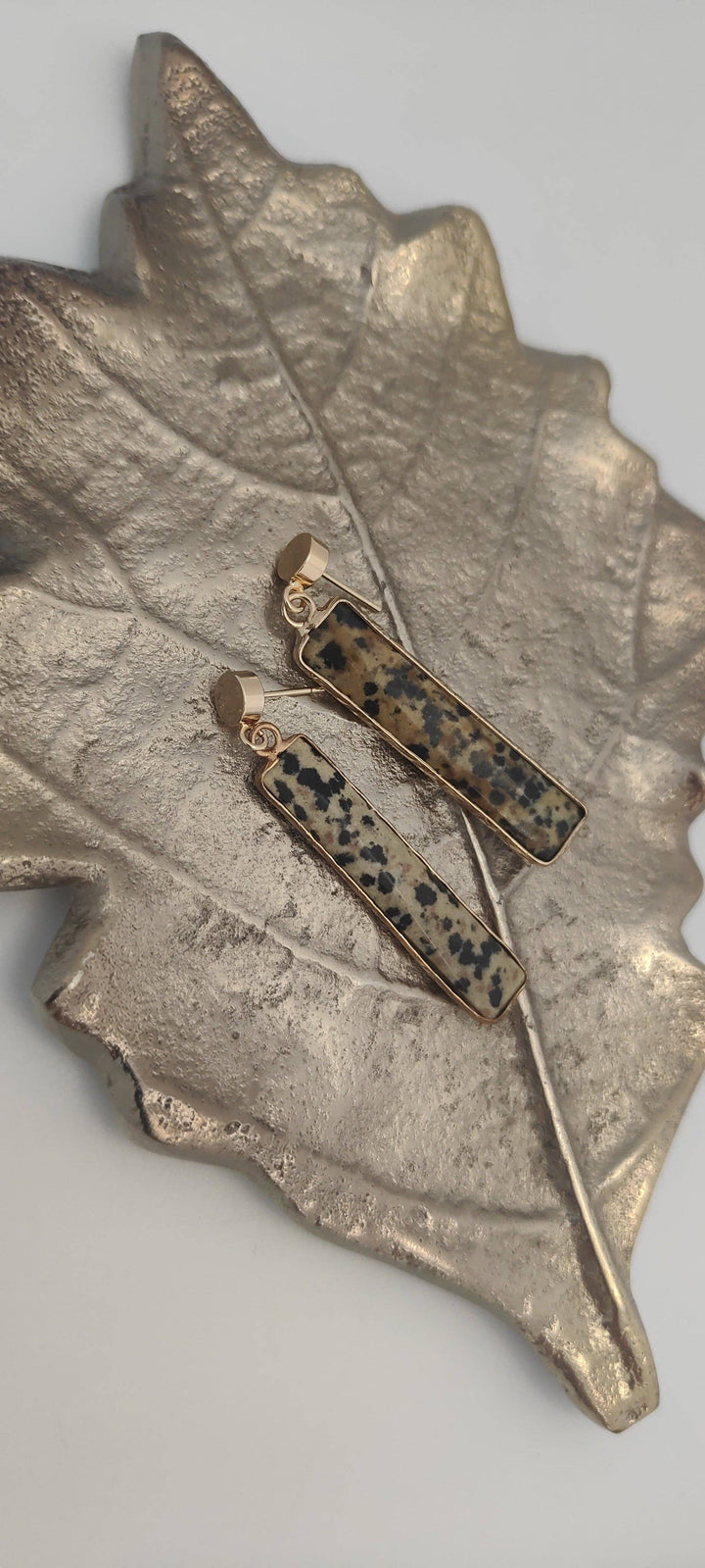 Leopard Bar Earrings by Kyna Maree