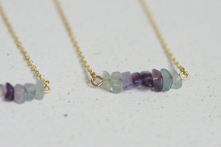 Delicate Fluorite Necklace | Crystal Jewellery by Kaiko