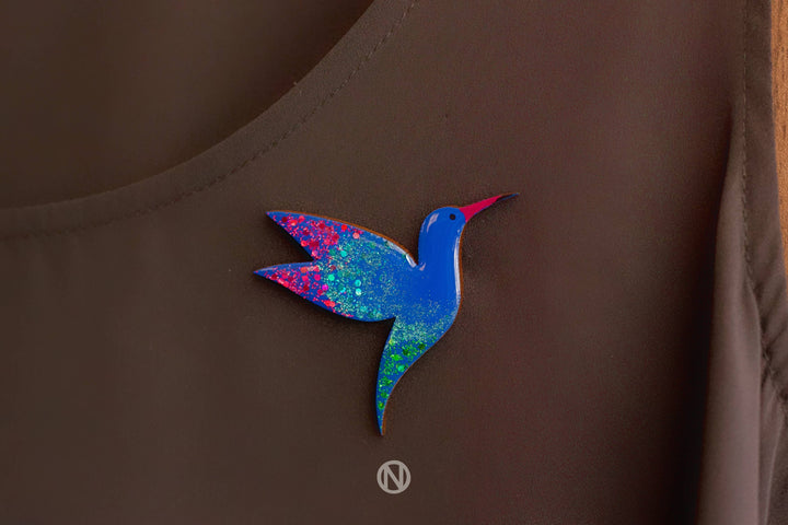 Hummingbird Pin Brooch by Naoi