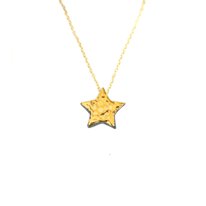 Textured Star Necklace by Danu