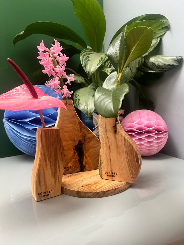 Native Wood Flower Vase - Coolree Deisgn