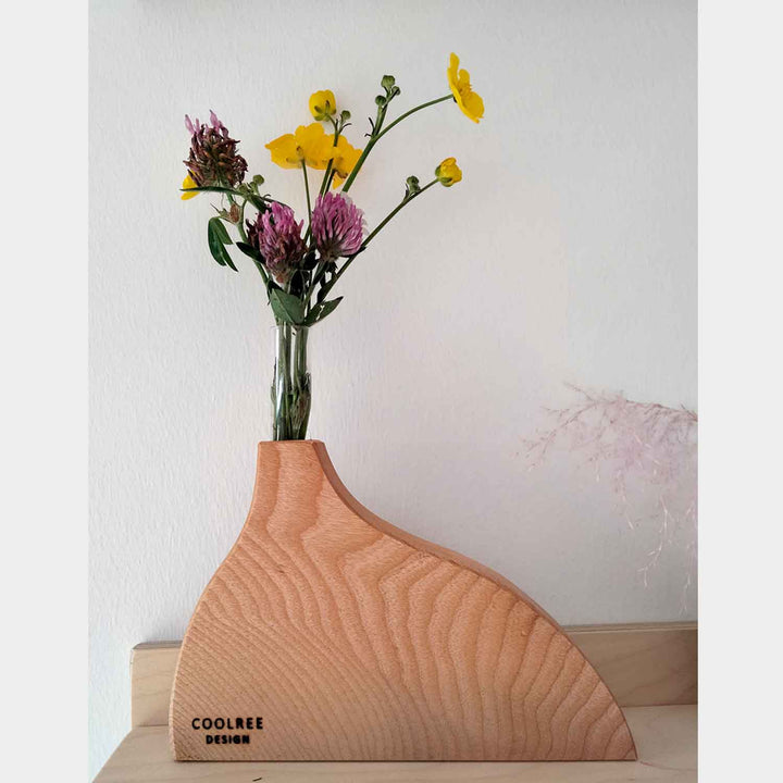 Native Wood Flower Vase - Coolree Deisgn