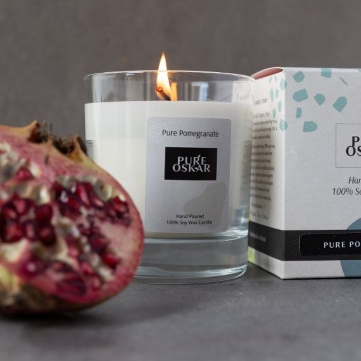 Pure OSkar Delicious Pomegranate 100% Soy Wax Candle