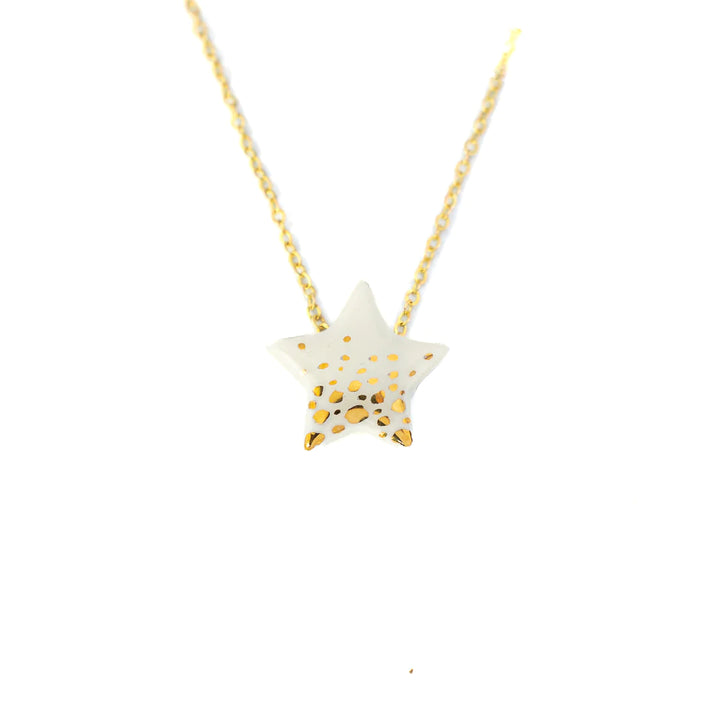 Textured Star Necklace by Danu