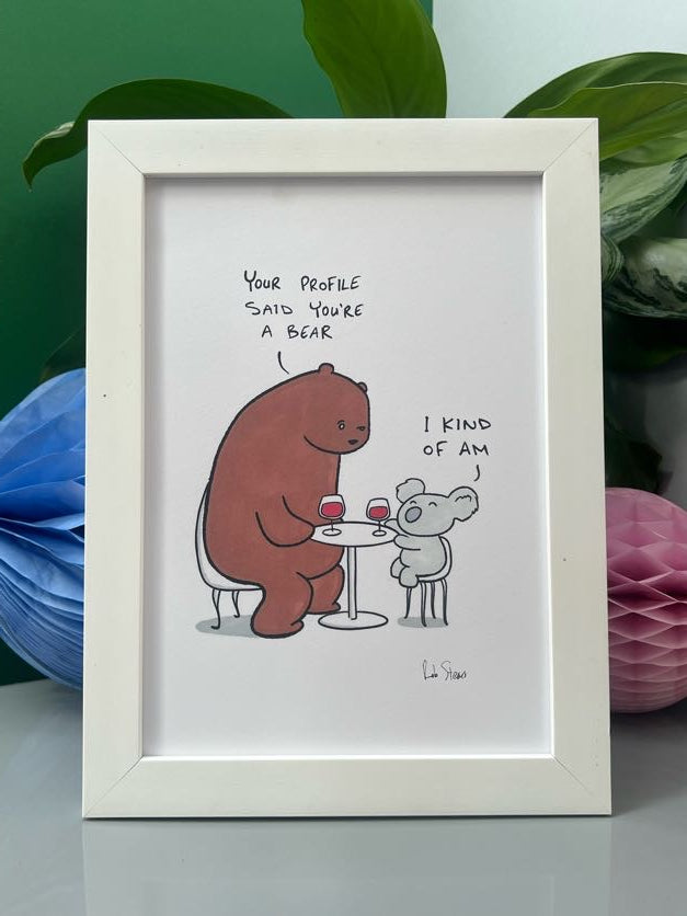 But your not a bear Print by Illustrator Rob Stears