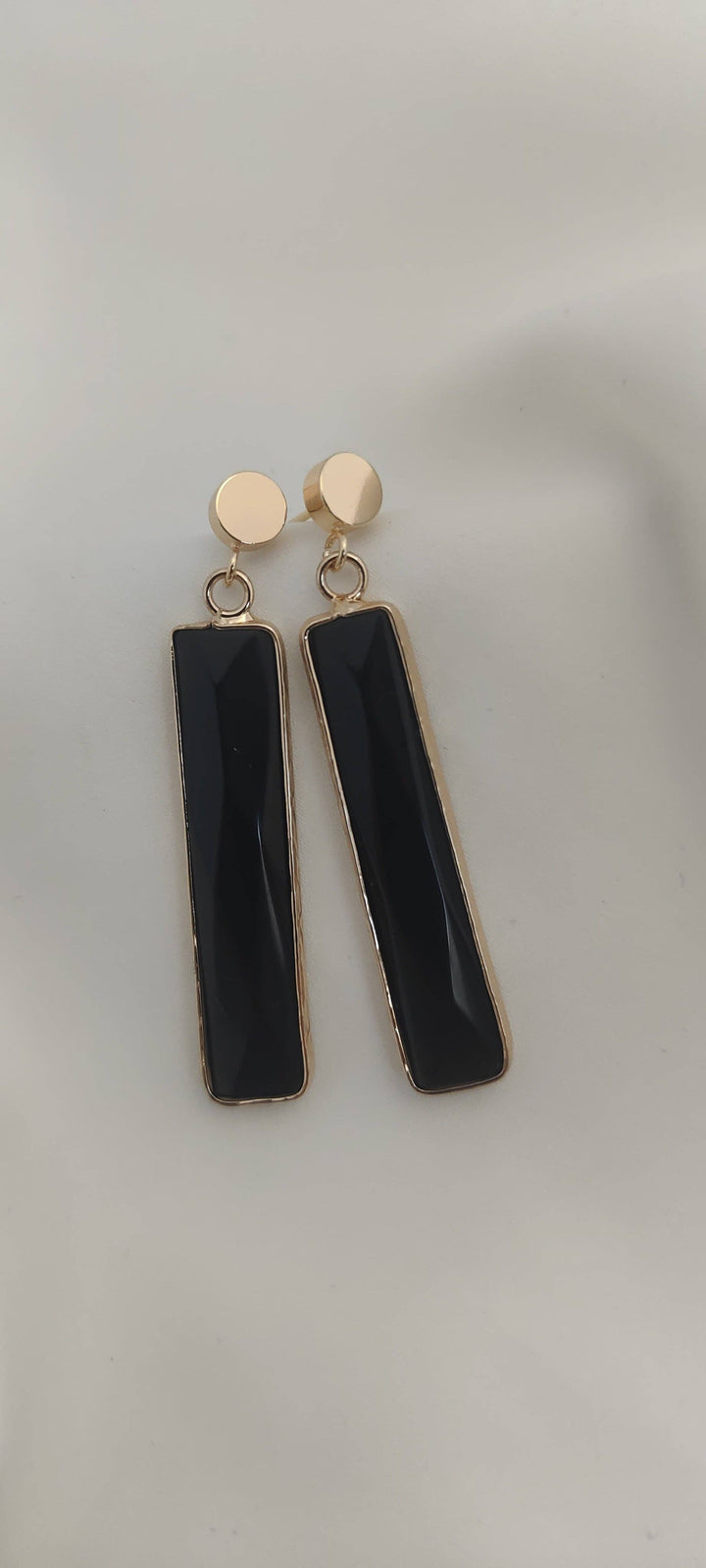 Black Bar Earrings by Kyna Maree