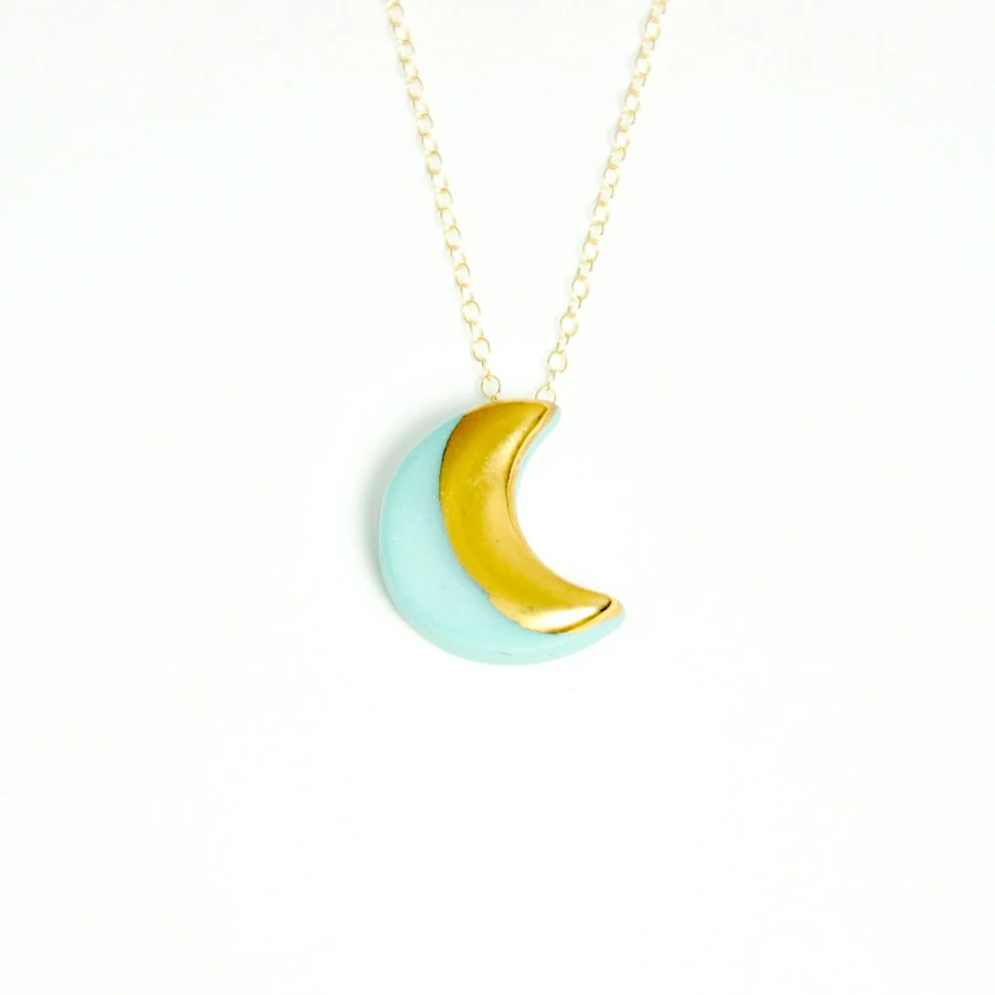 Crescent Moon Necklace by Danu