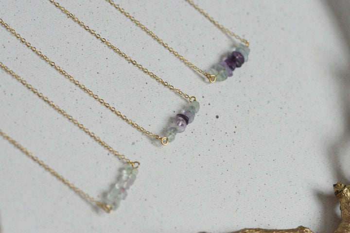 Delicate Fluorite Necklace | Crystal Jewellery by Kaiko