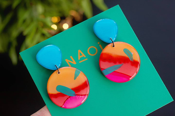 Sunset Surf Statement Earrings from Naoi