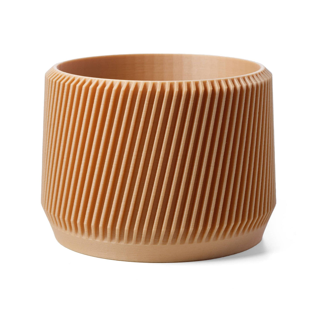 Wood Plant Pot - 3D Printed From 20% Recycled Wood Infill