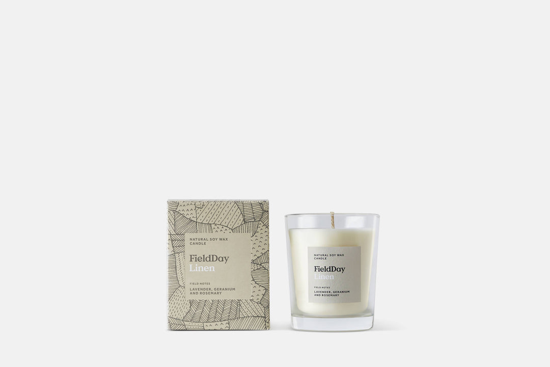 Linen Large Vegetable Soy Wax Candle from Field Day