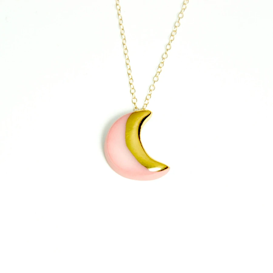 Crescent Moon Necklace by Danu